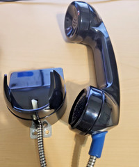 New Walker Equipment Hearing Aid Compatible Telephone Handset – Wall Mount – Pla
