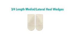 Hapad Lateral Heel Wedge, Orthopedic Shoe Wedges Inserts, 3/4 Length Medial