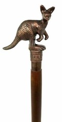 Exclusively Newly Designed Kangaroo Design Handle Walking Stick Wooden Cane