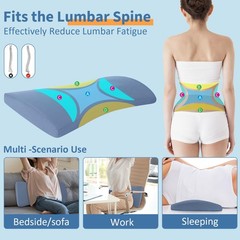 Lumbar Support Pillow for Bed Relief Back Pain: Lower Back Pillow for Sleeping