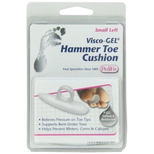 PediFix Visco-Gel Hammer Toe Cushion, Medium Left (2 Pack), N/A
