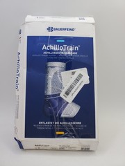 Bauerfeind AchilloTrain Achilles Tendon Support Size 6 Ankle/Foot Black/Blue