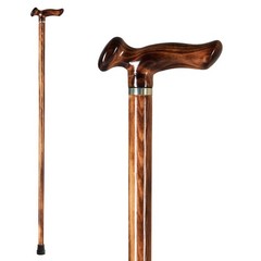 Handcrafted Solid Wooden Walking Cane Men Women Ergonomic Gentleman Gift