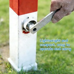 Sturdy Triangular Key for M10 For Barrier Post Applications in Outdoor Use