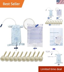 Condom Catheter External self Sealing Set 10pcs Male Condom Catheter 1pcs 500ml