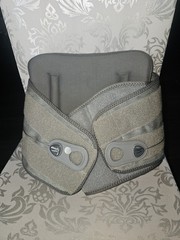 Lumbo Lacepull Brace, Grey, Universal Size,(1 Unit) Excellent Fitting