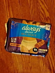 Always Discreet Boutique Underwear Maximum Absorbency Size Large 11 Count