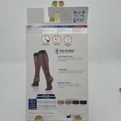 TRUFORM L Ladies‘ Sheer Knee Highs Stockings 8-15 Compression -1763 Size Large