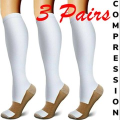 Mens Compression Socks Winter Warm Athletic Sport Thick Boot Socks for Hiking