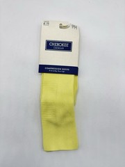 Cherokee Graduated Women’s Compression socks 8-12 MmHg Knee length -LEMON YELLOW