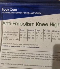 Advanced Ortho Unisex Body Care Anti-Embolism Knee High (Beige) Large 18mmHg