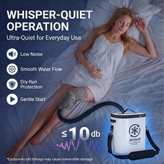 Ice Machine for Knee Surgery Cold Therapy with Auto Timer & Leak-Proof Bucket