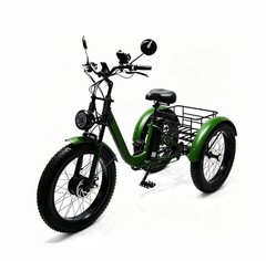 Folding 350W Adult Electric Tricycle, 3 Wheel E-Bike, Removable Battery, Basket
