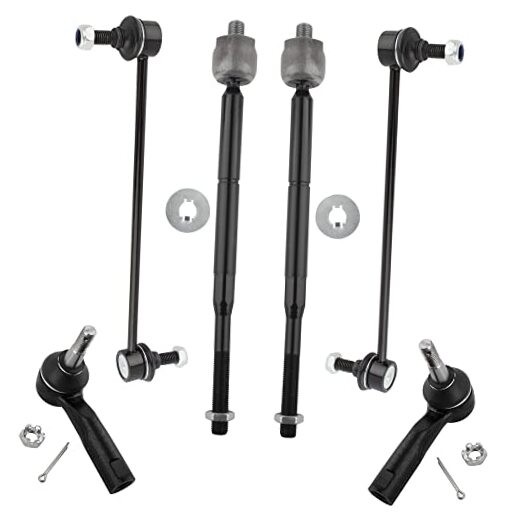 6pcs Front Sway Bar End Links Inner+Outer Tie Rods for Chevy Cobalt HHR 2005