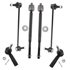 6pcs Front Sway Bar End Links Inner+Outer Tie Rods for Chevy Cobalt HHR 2005