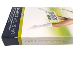 Sigvaris Knee High Casual Cotton Socks Black 146CB99 Womens Size B 15-20 mm-Hg