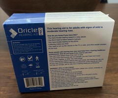 Oricle PRO Hearing Aid for Adults w/ Charging Case – New/Sealed!