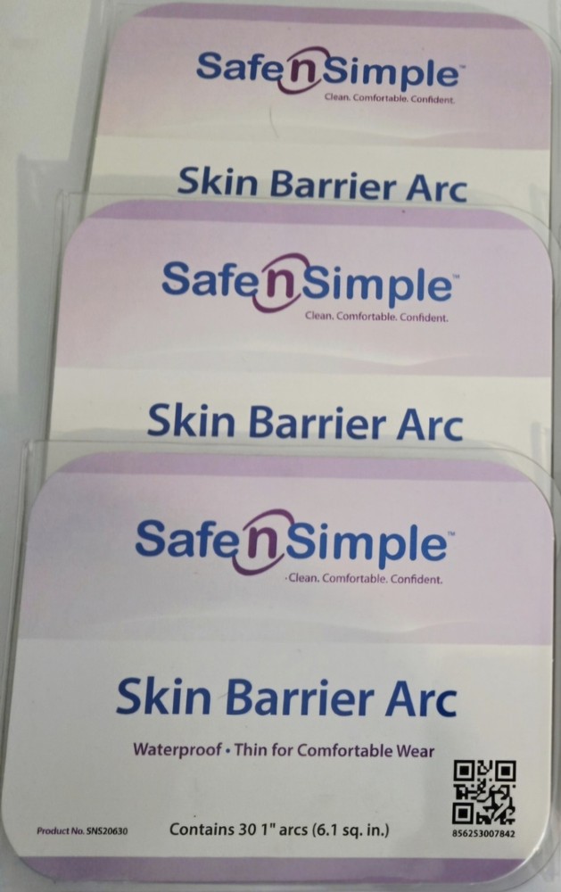 NEW 90 Safe N Simple SNS20630 Skin Barrier Arcs 1″ = 3 Packs