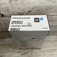 NEW Procare Arm Sling Hook and Loop Closure, Universal 1 Count, Black 79-84300