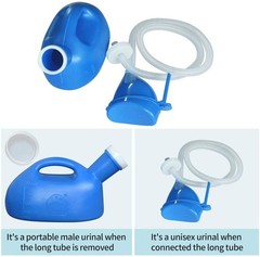 Urinal 2000ml Unisex Female Male Potty (L Blue) – Portable Pee Bottle for Travel