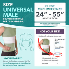 Braceability Broken Rib Brace for Men and Women – Rib Protector Compression Wrap