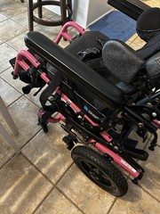 Quickie IRIS Zippie 14”x15” Recline Tilt In Space Wheelchair With Headrest+