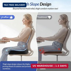 ZIKEE 6″ Thickened Donut Pillow Seat Cushion for Hemorrhoid Pain Relief | Ergono