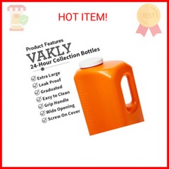 24-Hour Urine Collection Bottles with Easy-Grip Handle – Large Graduated Contain