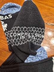 Bombas Compression Socks Lot Of 4 15-20MM Black Grey White Blue Honeycomb M NWOT
