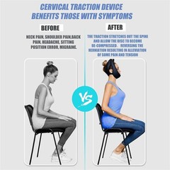 Neck Stretcher Cervical Traction Device for Decompression Home Physical Therapy,