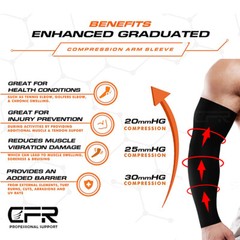 Compression Arm Sleeves Sports Gym Arthritis Lymphedema UV Protection Men Women