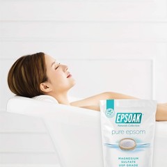 Epsoak Epsom Salt 5 Lb. Magnesium Sulfate Usp. Resealable Epsom Salt Bag