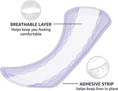 68 Count Extra Long Feminine Pads, Thin & Unscented for Reliable Leak Protection