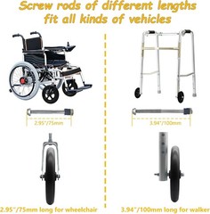 2 Pack Wheelchair Wheel – Environmentally Friendly PU material, 8 Inch Solid …