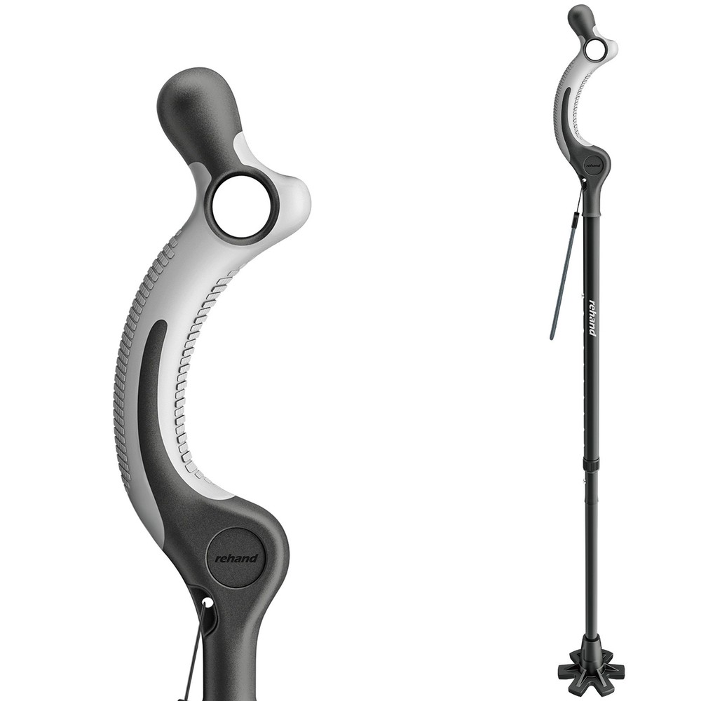 REHAND Adjustable Walking Cane for Seniors Adults – Ergonomic Anti-Slip Grip