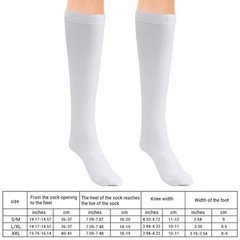 3/5/10 Pairs Compression Socks Stockings Womens Mens Knee High Medical S/M-X/XL
