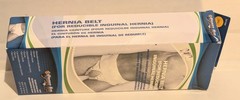 SportAid Hernia Belt For Reducible Inguinal Hernia) Small 30-35″ Waist White