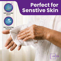 Adult Wipes For Elderly Soft Lavender – 8×13″ 720ct (Too Large,Not-Flushable)