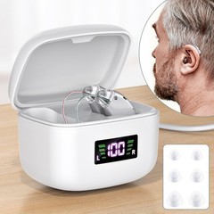 Rechargeable Digital LCD Sound Hearing Aids Voice Enhancer Amplifier for Seniors