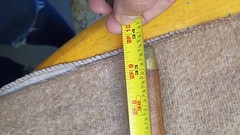 Wood Walking Cane w/ Decorative Brass Knob Handle Brown/Gold 34 in Adult/Senior