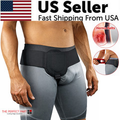 Inguinal Hernia Belt Men Post Surgery Support Truss Groin Adjustable Straps Band