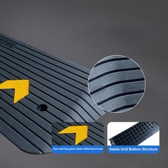 Rubber Threshold Ramp for Doorways Heavy Duty 10cm 4″ Rise Wheelchair Ramp, 1…