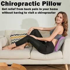 Back Stretcher Pillow – Back Pain Relief, Support for prolonged Sitting (Pink)