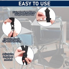 2PCS Wheelchair Leg Rest Foot Sling Adjustable Footrest Hammock Replacement