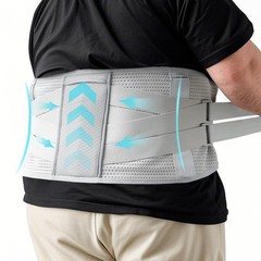 King Mills Plus Size Back Brace for Lower Back Pain, Breathable Obese Belly S…