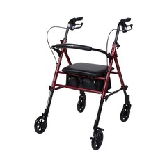 McKesson Rollator 29.5 to 38 inch Handle Height 146-RTL10261RD