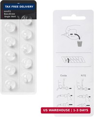 Hearing Aid Domes for Oticon MiniFit Single Vent Bass Domes: 2 Packs (8mm)