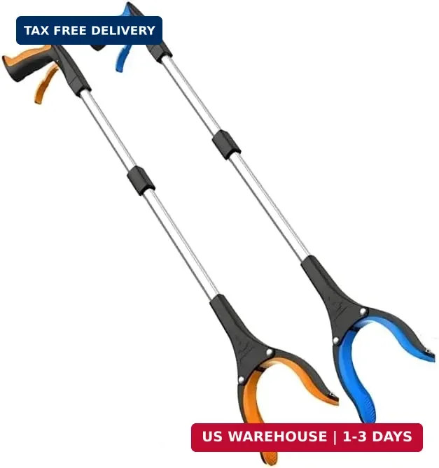 Grabber Reacher Tool,FitPlus Premium Grabber Tool 32 Inch, Strong Magnet Grabber
