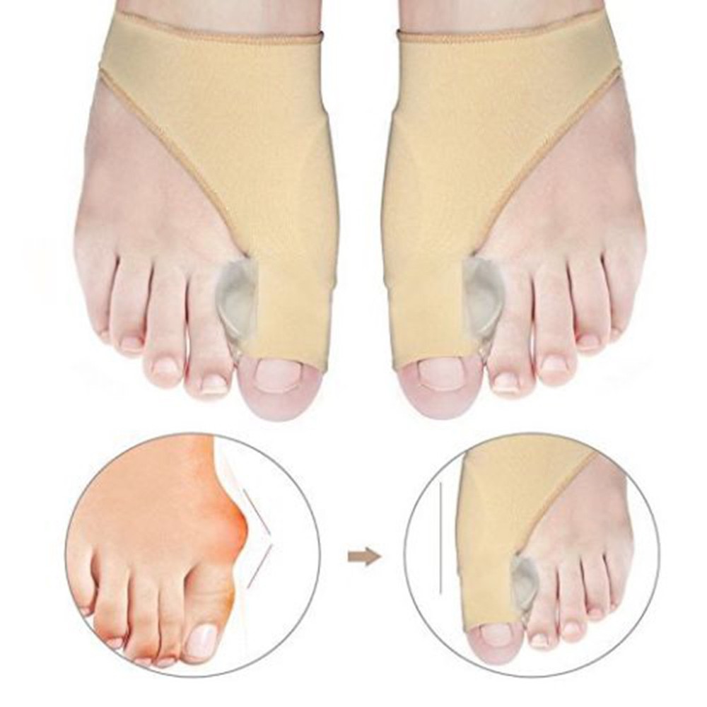 2Pcs Big Toe Bunion Corrector Splint Straightener Foot Pain Relief Hallux Valgus