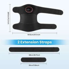 Electric Heated Shoulder Massager 5 Levels Adjust Knee Heated Brace Pain Relief